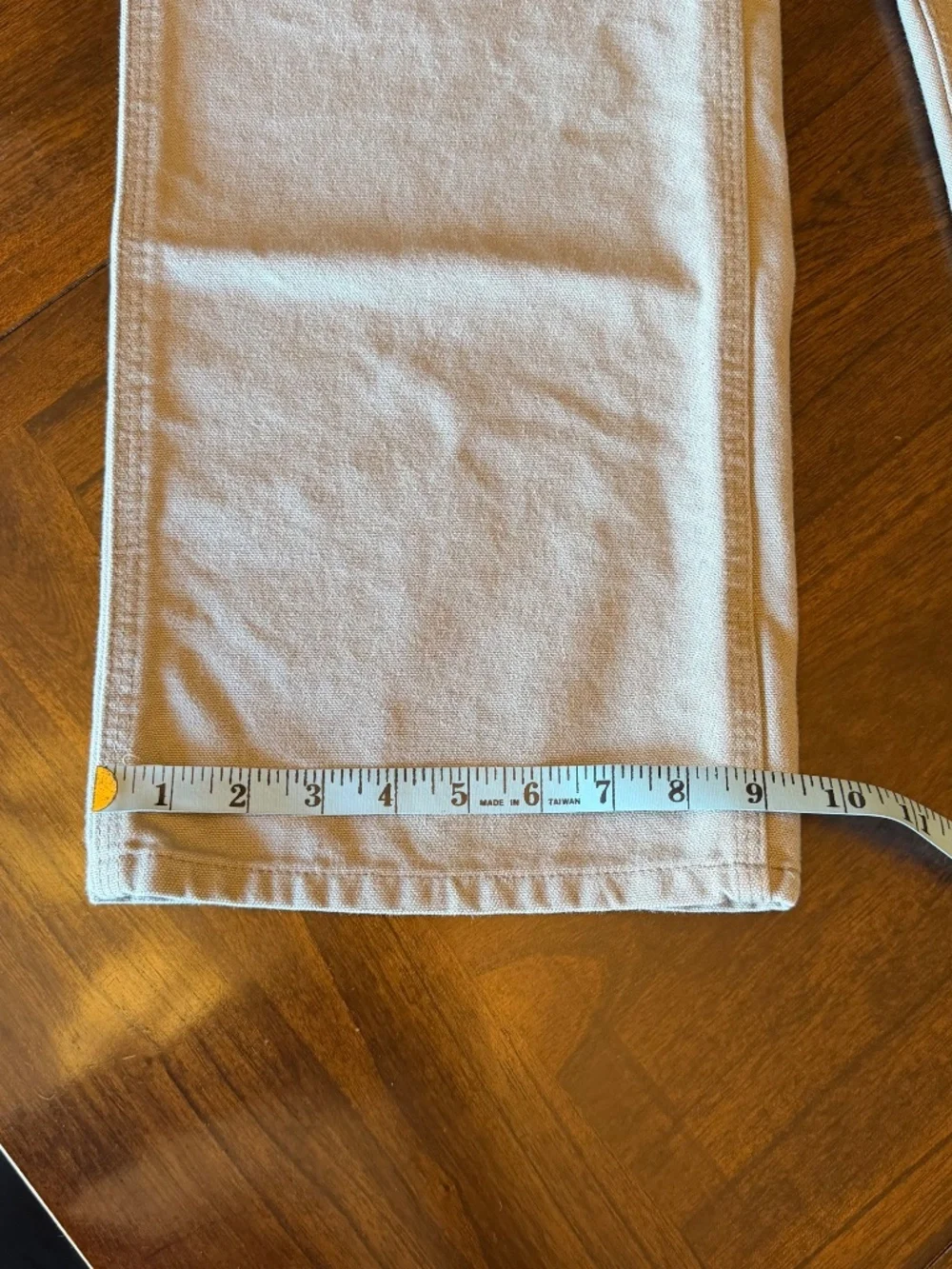 Men's Carhartt Canvas Carpenter Pants Tan, Size 34x32 (Label says 34x34)